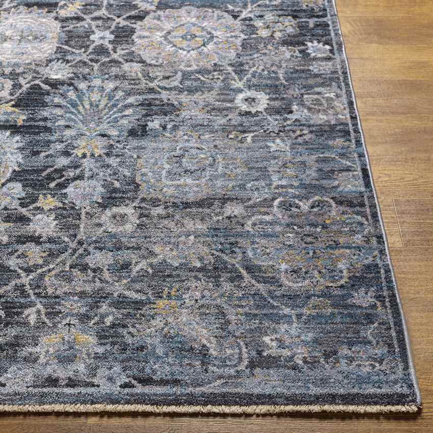 Dikomo Traditional Dark Blue Area Rug