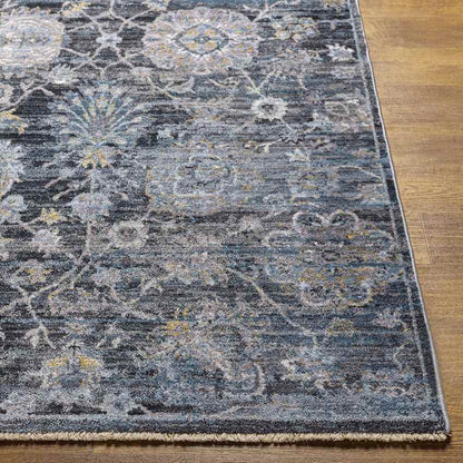 Dikomo Traditional Dark Blue Area Rug
