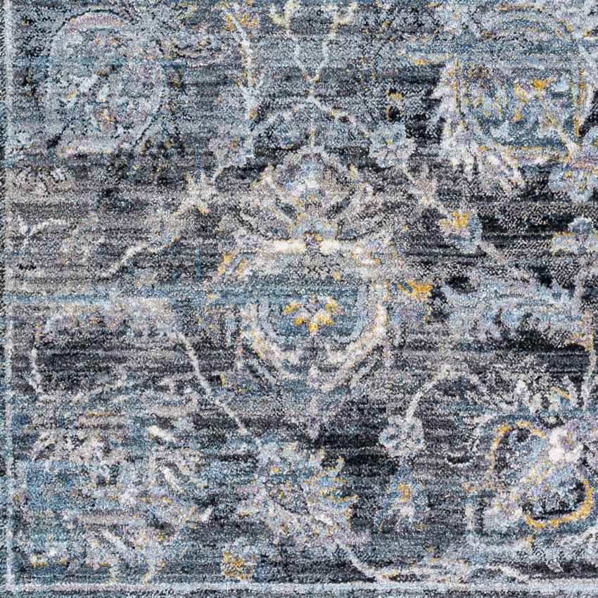 Dikomo Traditional Dark Blue Area Rug