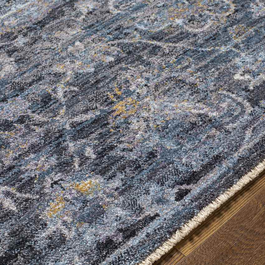 Dikomo Traditional Dark Blue Area Rug
