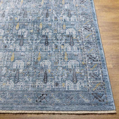 Komurcu Traditional Dark Teal Area Rug
