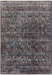 Komurcu Traditional Charcoal Area Rug