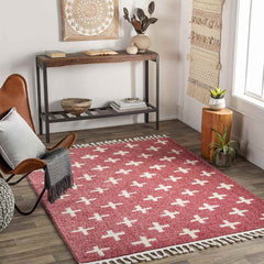 Koilani Global Bright Red Area Rug