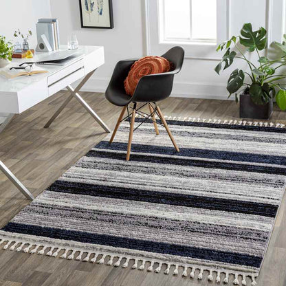Vasilia Modern Black Area Rug