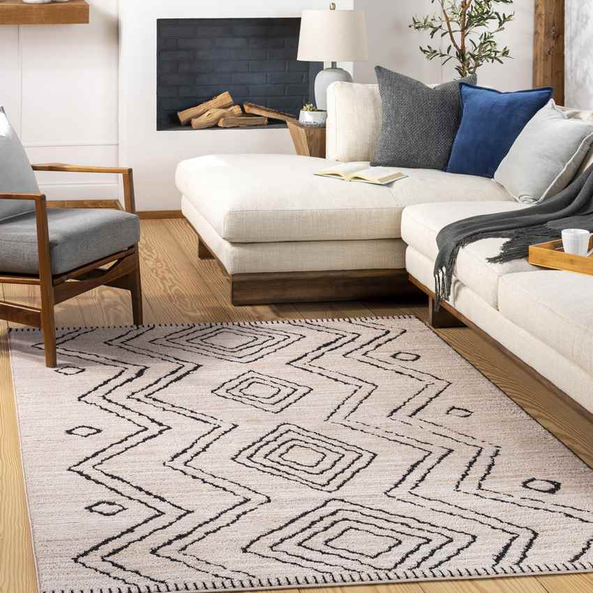 Monagra Global Ivory Area Rug