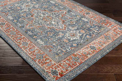 La Motte Traditional Dark Blue Area Rug