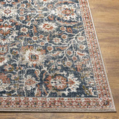Lacona Traditional Dark Blue Area Rug
