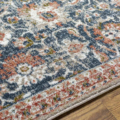 Lacona Traditional Dark Blue Area Rug