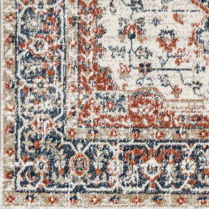 Ladora Traditional Dark Blue Area Rug