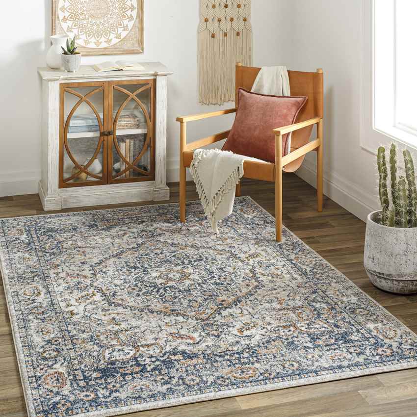 Lake Mills Traditional Ivory Area Rug