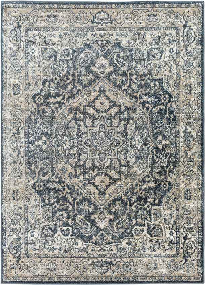 Lake Mills Traditional Dark Green Area Rug