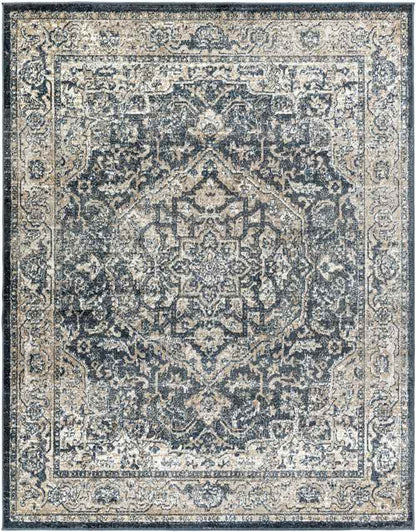 Lake Mills Traditional Dark Green Area Rug