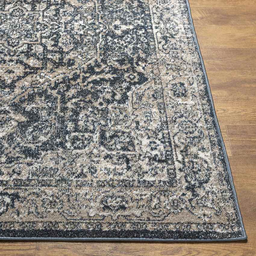 Lake Mills Traditional Dark Green Area Rug