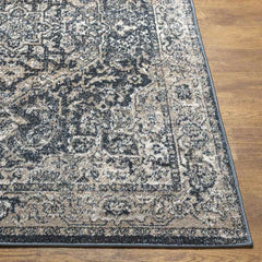 Lake Mills Traditional Dark Green Area Rug