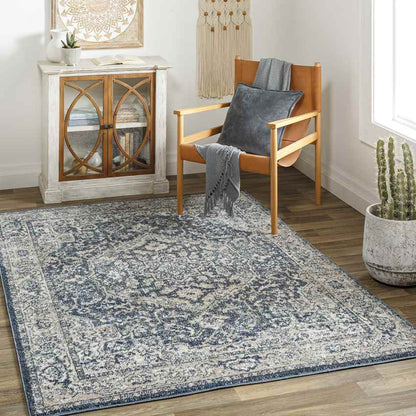 Lake Mills Traditional Dark Green Area Rug