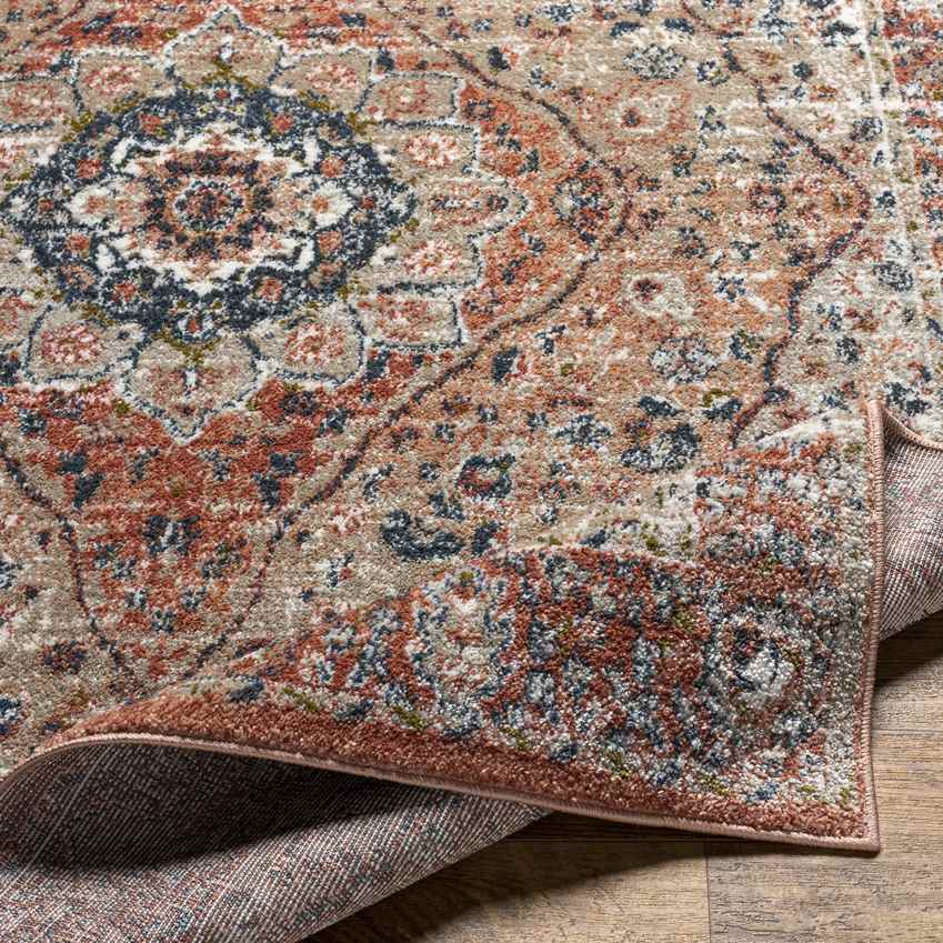 Lake View Traditional Burgundy Area Rug