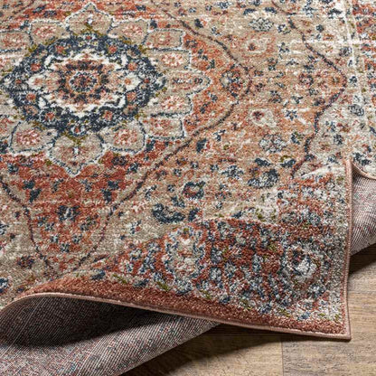 Lake View Traditional Burgundy Area Rug