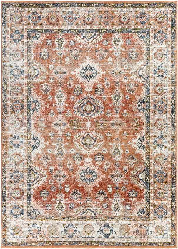 Lambs Grove Traditional Burgundy Area Rug