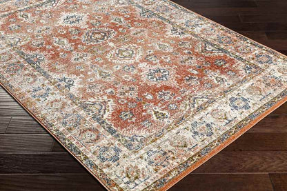 Lambs Grove Traditional Burgundy Area Rug