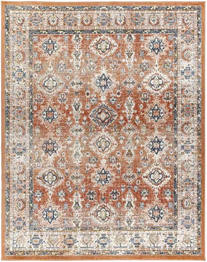 Lambs Grove Traditional Burgundy Area Rug
