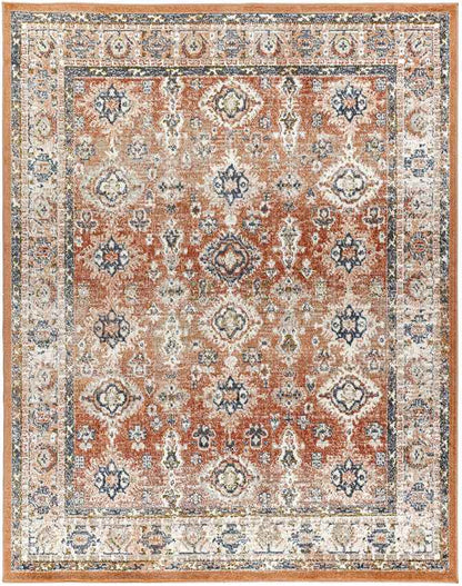 Lambs Grove Traditional Burgundy Area Rug