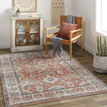 Lambs Grove Traditional Burgundy Area Rug