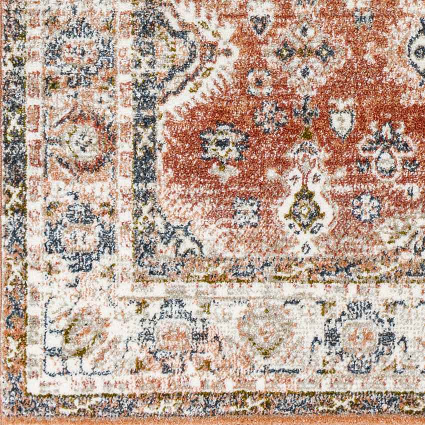 Lambs Grove Traditional Burgundy Area Rug