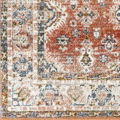 Lambs Grove Traditional Burgundy Area Rug