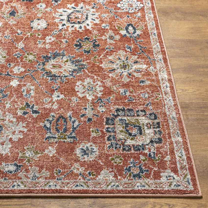 Larchwood Traditional Burnt Orange Area Rug