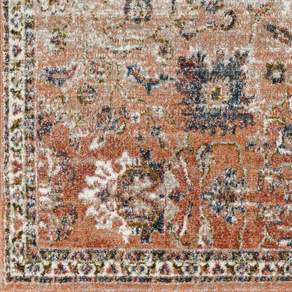 Larrabee Traditional Burnt Orange Area Rug