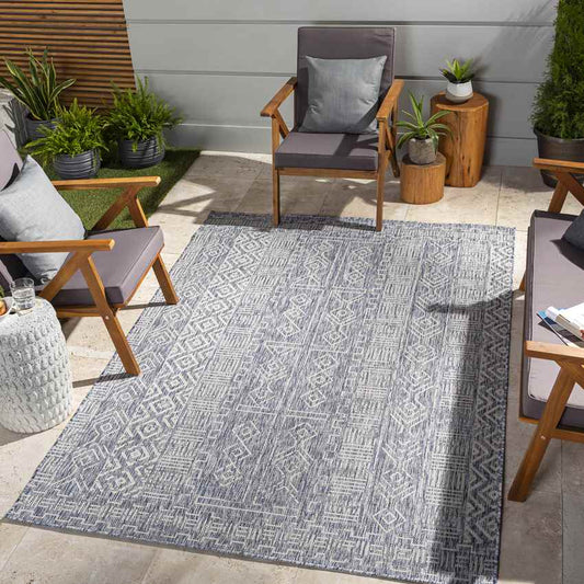 Latimer Global Navy Area Rug