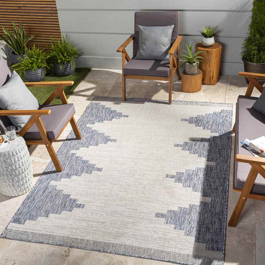 Wolfheze Global Denim Area Rug