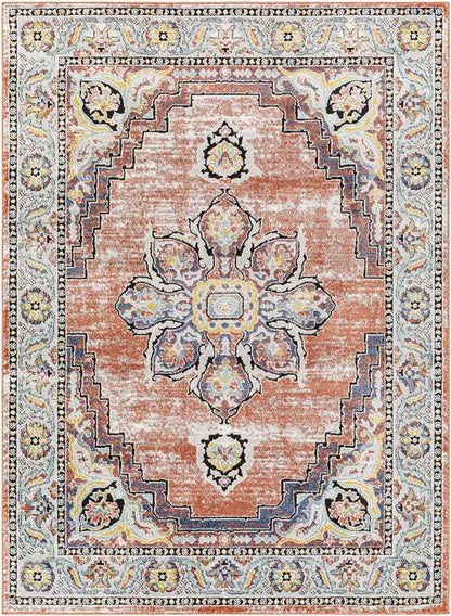 Kissonerga Traditional Coral Area Rug