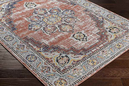 Kissonerga Traditional Coral Area Rug