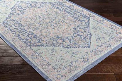 Agioi Traditional Dark Blue Area Rug