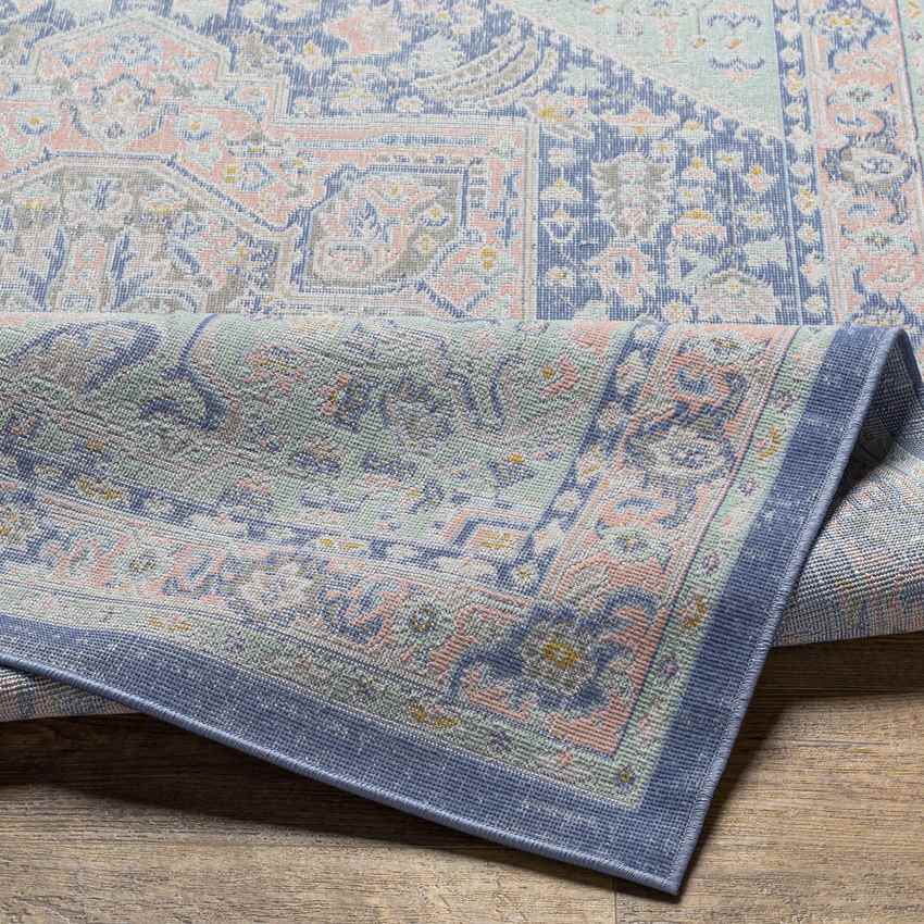 Agioi Traditional Dark Blue Area Rug