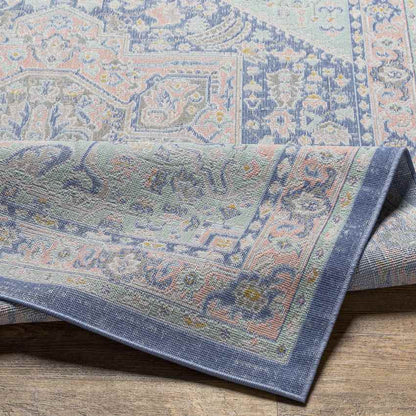 Agioi Traditional Dark Blue Area Rug