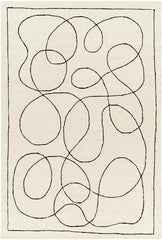 Kazafani Modern Ivory Area Rug