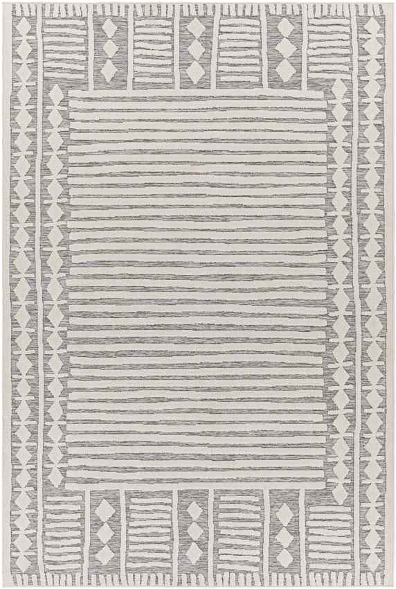 Metochi Global Off-White/Medium Gray Area Rug