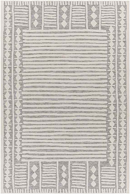 Metochi Global Off-White/Medium Gray Area Rug