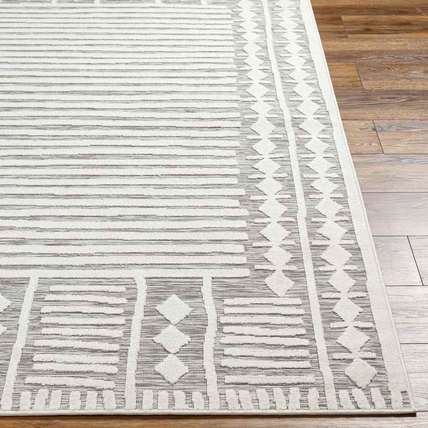Metochi Global Off-White/Medium Gray Area Rug