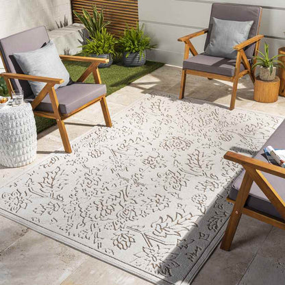 Melini Traditional Tan Area Rug