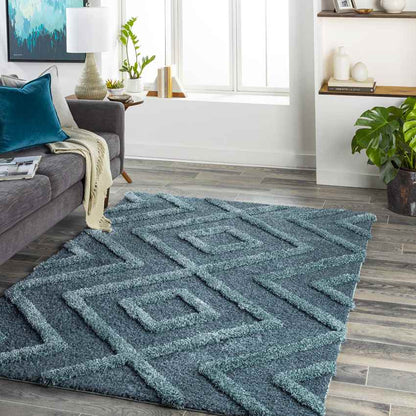 Theodoros Global Dark Teal Area Rug
