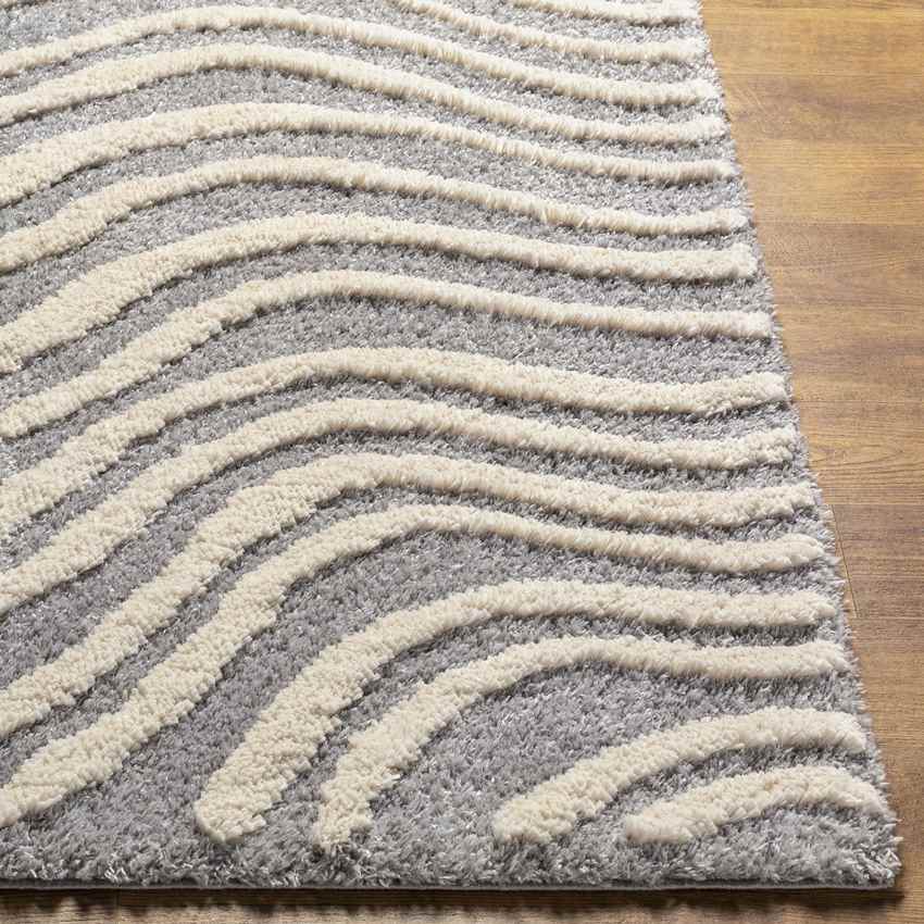 Mousoulita Modern Gray Area Rug