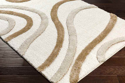 Morfou Modern Burnt Orange Area Rug