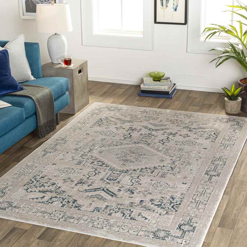 Pachna Traditional Beige Area Rug