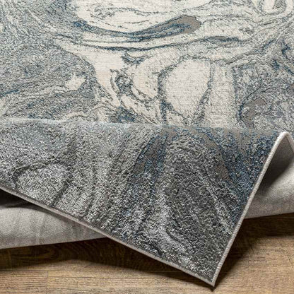 Ortakoy Modern Dark Teal Area Rug