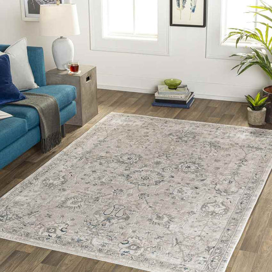 Makrasyka Traditional Beige Area Rug