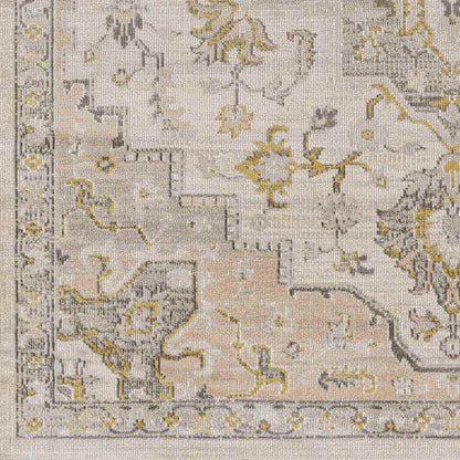 Deftera Traditional Gray Area Rug