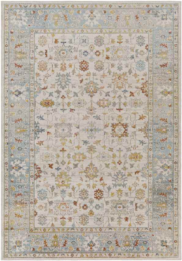 Dasaki Traditional Pale Blue Area Rug